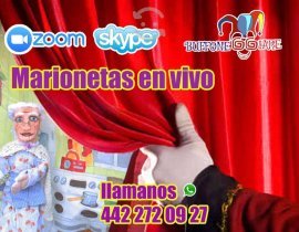 SHOW DE MARIONETAS EN VIVO Y PERSONALIZADO ONLINE, $ 450