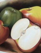 Pintura De Manzanas Al Óleo, $ 1,500