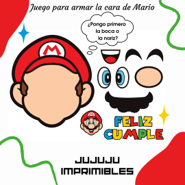 Diseño imprimible de Mario Bros, $ 700.00